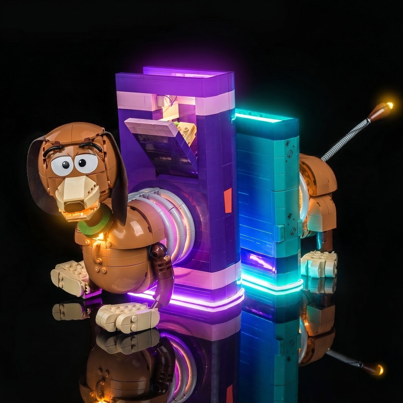 LED light kit for LEGO® Disney Toy Story Slinky Dog Bookends #43301 | Bright My Bricks