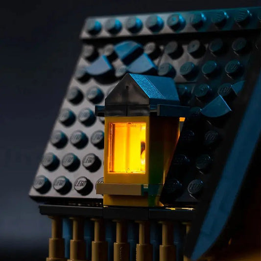LEGO® Disney 'Up' House #43217 — installed and glowing (display light kit)