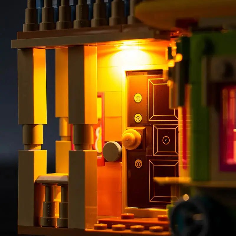 night-mode display glow: Bright My Bricks RGB LED light kit for LEGO® Disney 'Up' House #43217