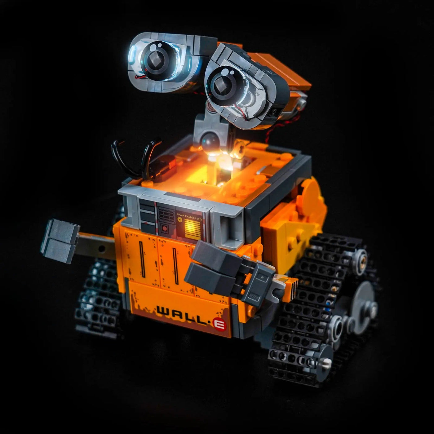 Bright My Bricks LED lights for LEGO® Disney WALL-E and EVE #43279 — night-mode display glow