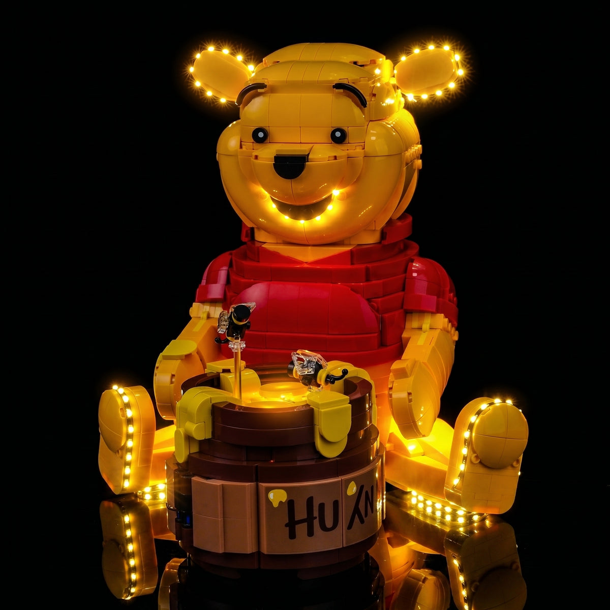 RGB LED light kit for LEGO® Disney Winnie the Pooh #43300, LED strips and bricks detail