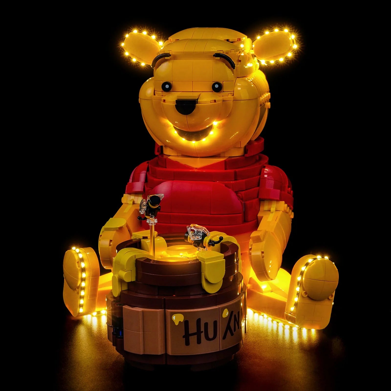LEGO Disney Winnie the Pooh #43300 lit up - front angle