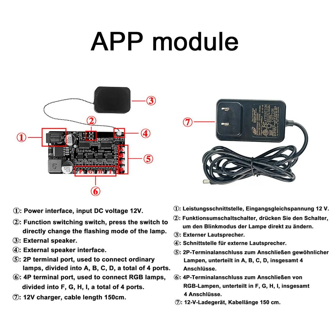 DIY APP Module Accessories for LEGO Building Blocks — LED light kit for LEGO®, warm LED glow detail