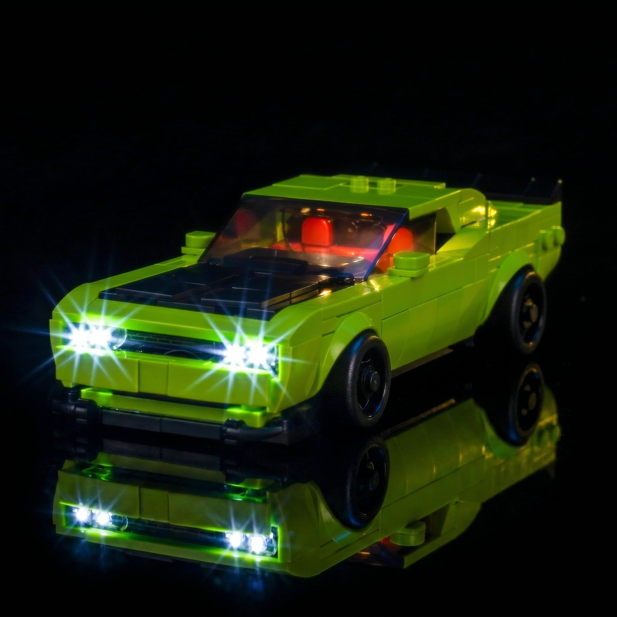 LED light kit for LEGO® Dodge Challenger SRT Hellcat Sports Car #77237 | Bright My Bricks