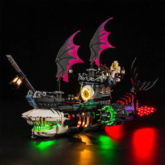 LED light kit for LEGO® DREAMZzz Nightmare Shark Ship #71469 | Bright My Bricks