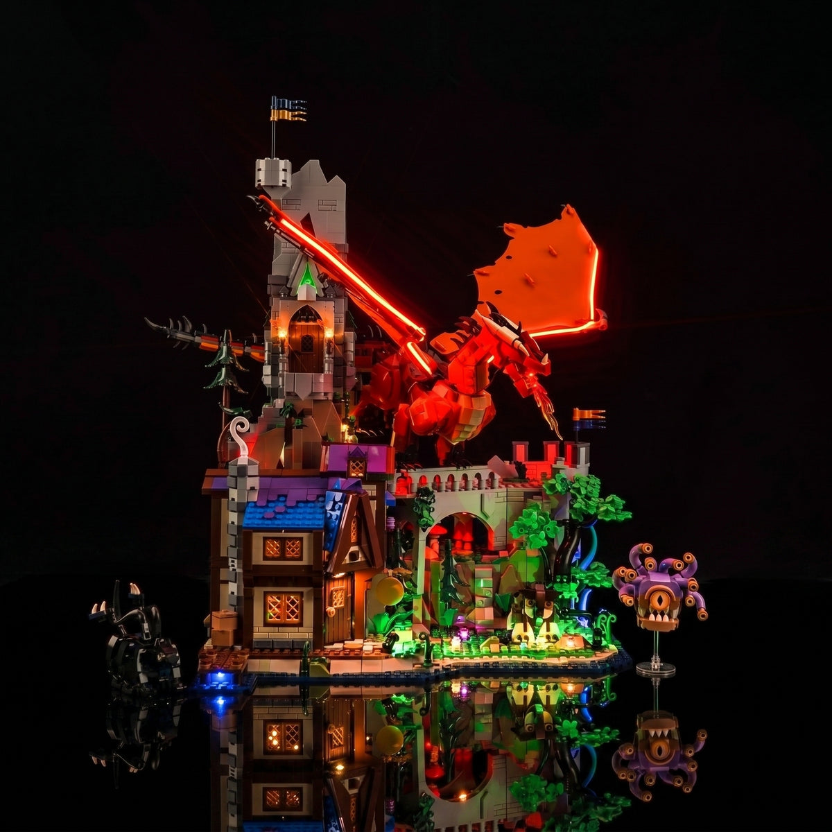 LED light kit for LEGO® Dungeons & Dragons: Red Dragon's Tale #21348 | Bright My Bricks