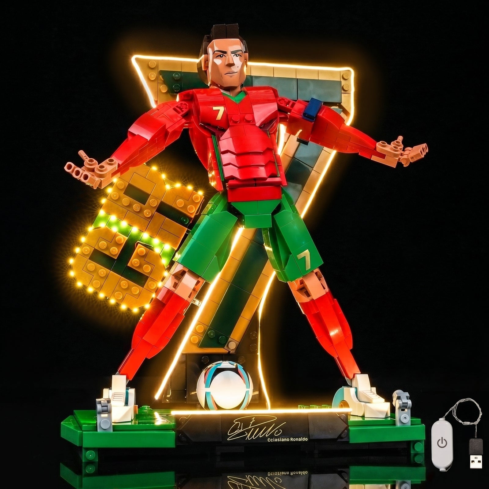 Kit LED pour LEGO® Cristiano Ronaldo – Légende du foot #43016
