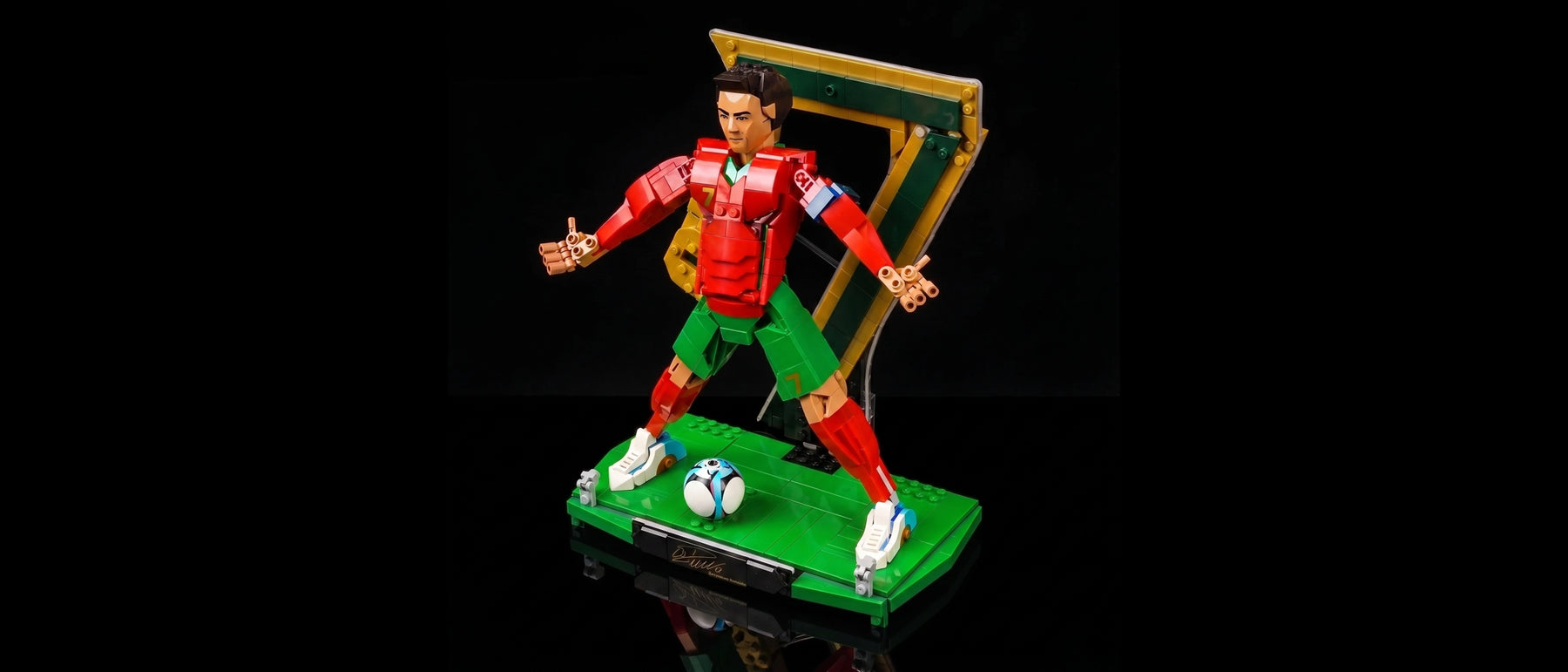 LED-Beleuchtungsset für LEGO® Cristiano Ronaldo – Fußballlegende #43016 — standard build, without the LED light kit