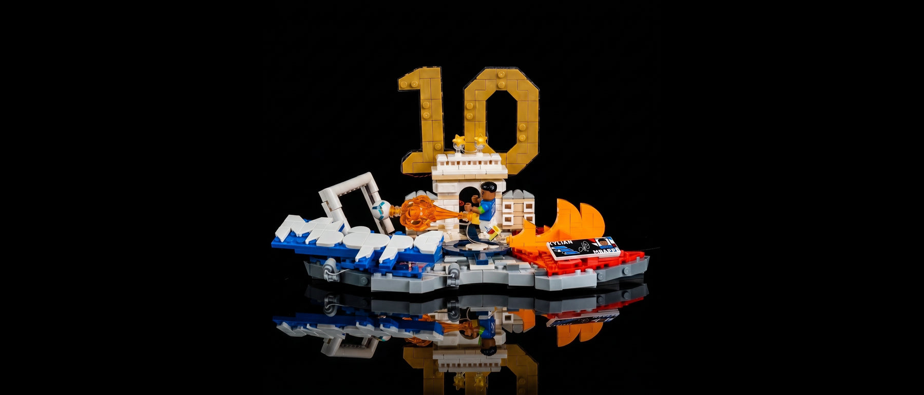LED-Beleuchtungsset für LEGO® Kylian Mbappé – Fußball-Highlights #43013 — standard build, without the LED light kit