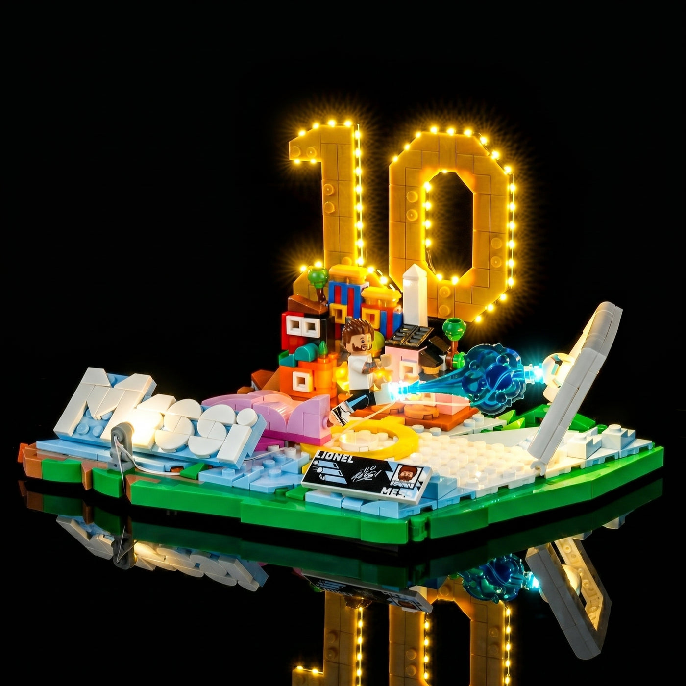 LED light kit for LEGO® Editions Lionel Messi #43011 | Bright My Bricks