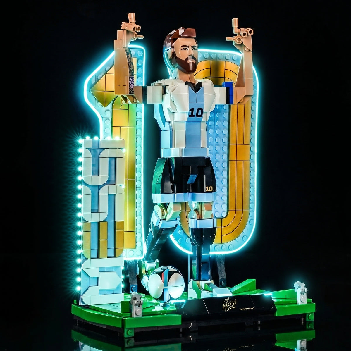 LED light kit for LEGO® Editions Lionel Messi #43015 | Bright My Bricks