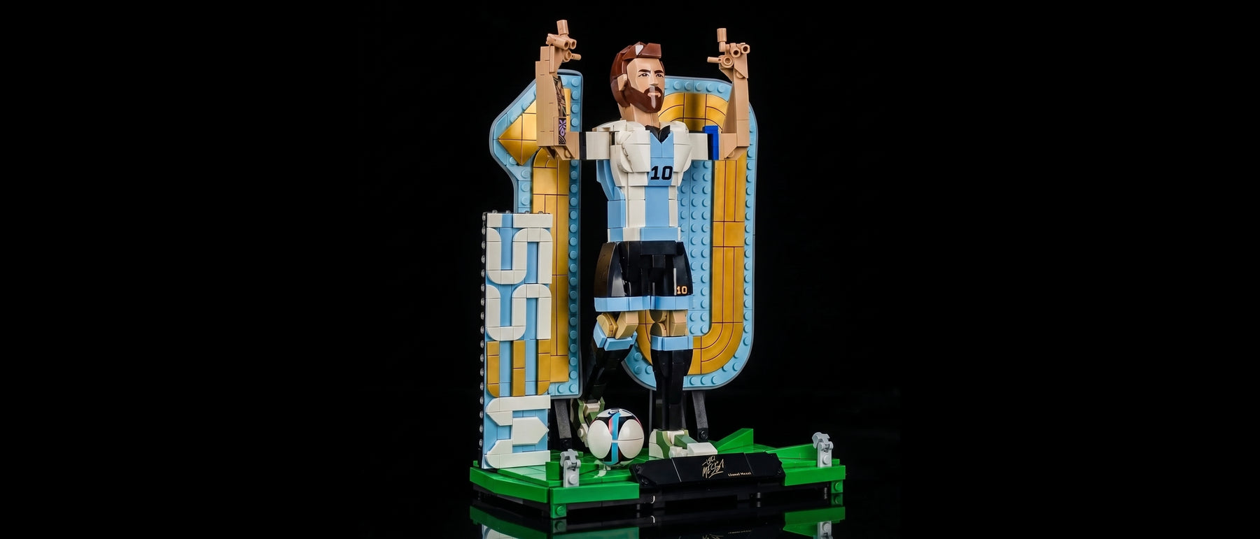 LED-Beleuchtungsset für LEGO® Lionel Messi – Fußballlegende #43015 — standard build, without the LED light kit