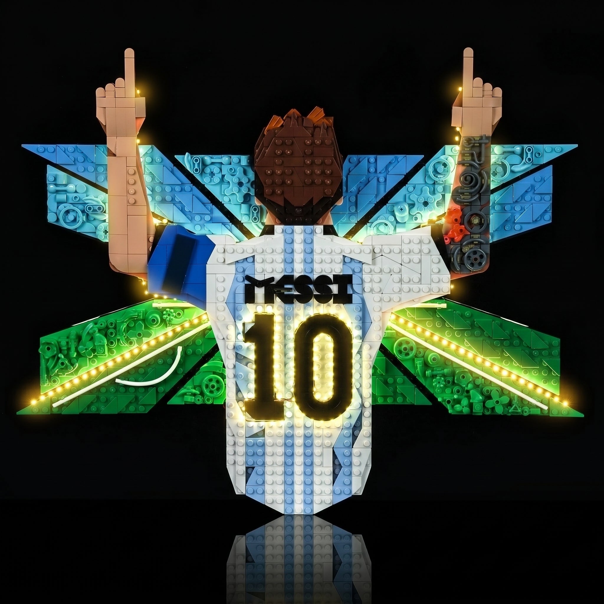 LED light kit for LEGO® Editions Lionel Messi #43018 | Bright My Bricks