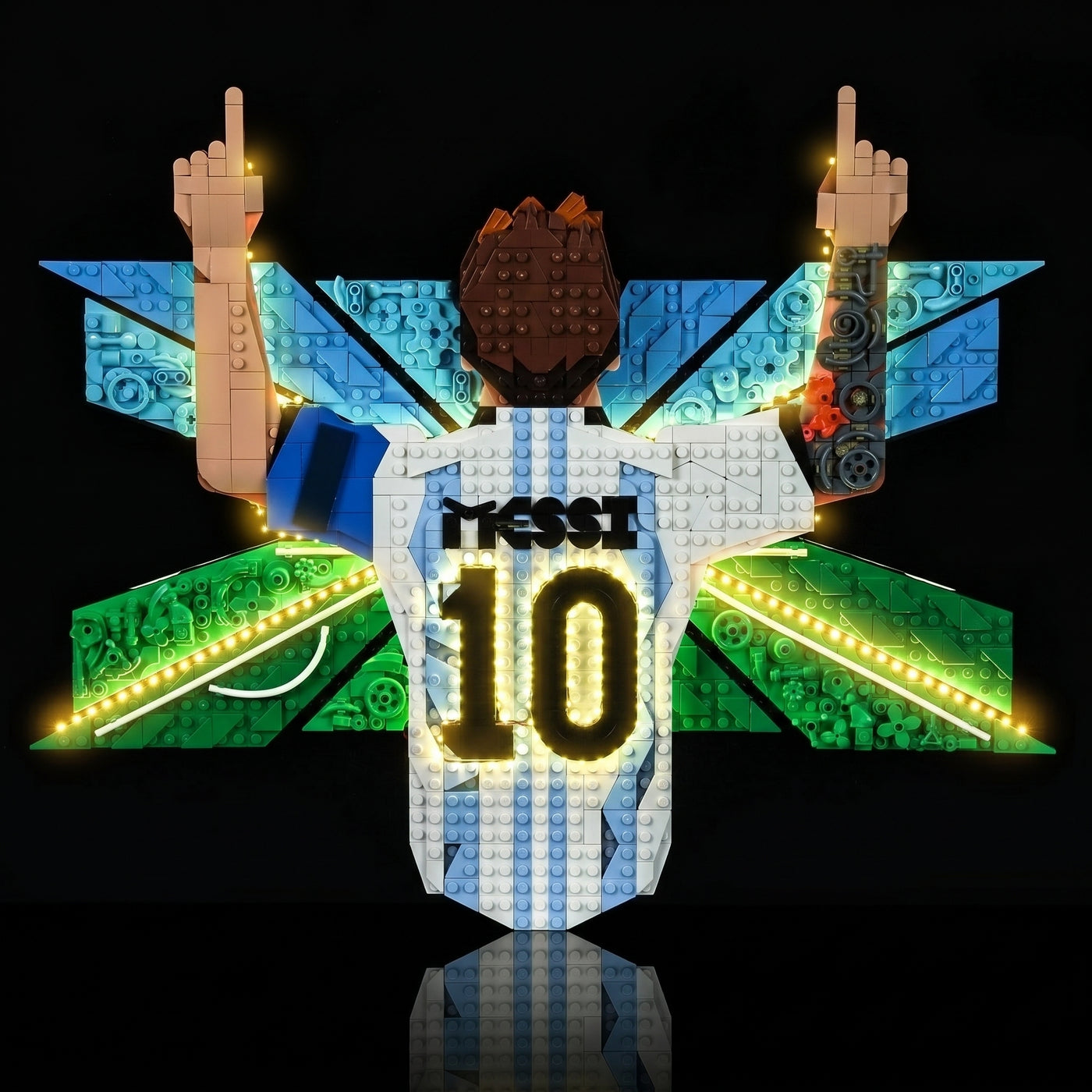LED light kit for LEGO® Editions Lionel Messi #43018 | Bright My Bricks