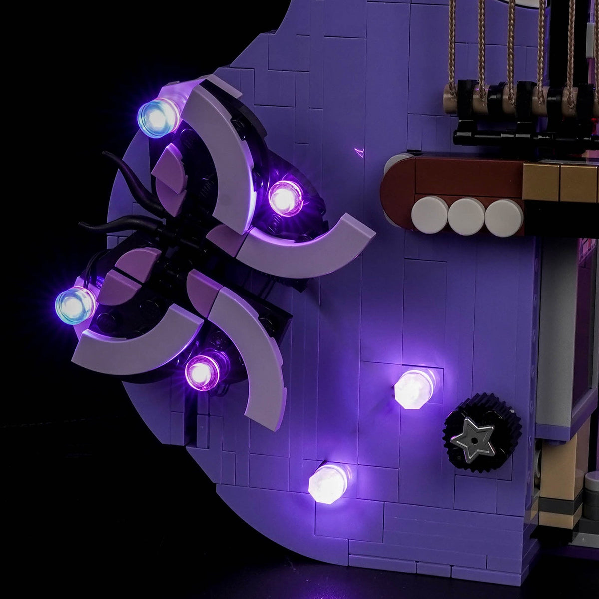 Bright My Bricks LED light kit for LEGO® Editions Olivia Rodrigo's Dual Guitar #43031 — installed and glowing