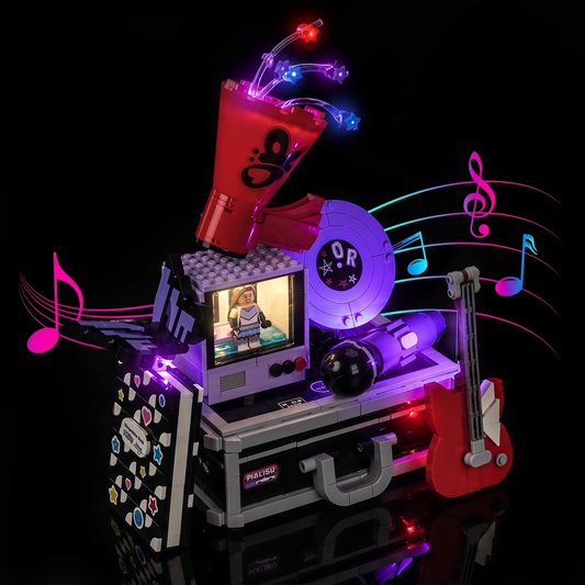 LED lights for LEGO® Editions Olivia Rodrigo's Secret Storage #43030, brightened interior detail