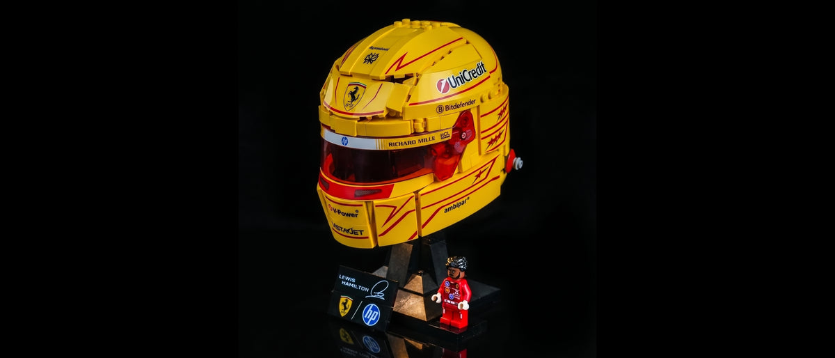 LED-Beleuchtungsset für LEGO® Scuderia Ferrari HP Lewis Hamilton Helm #43022 — standard build, without the LED light kit