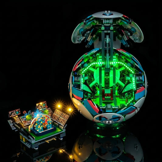 LED lights for LEGO® Editions Soccer Ball #43019, close-up of the LED lighting detail