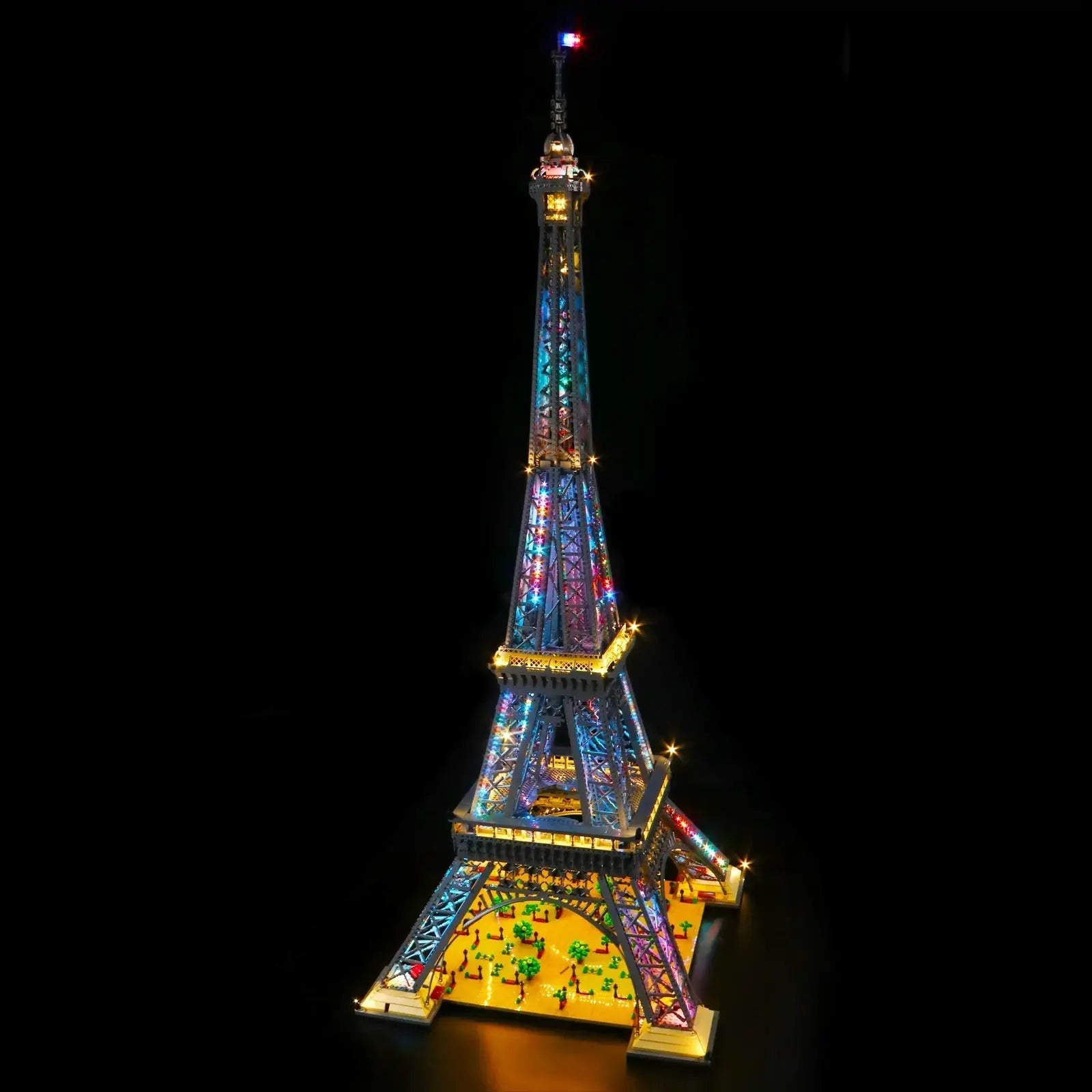 LED lights bring LEGO Eiffel Tower Multi-Color #10307 to life