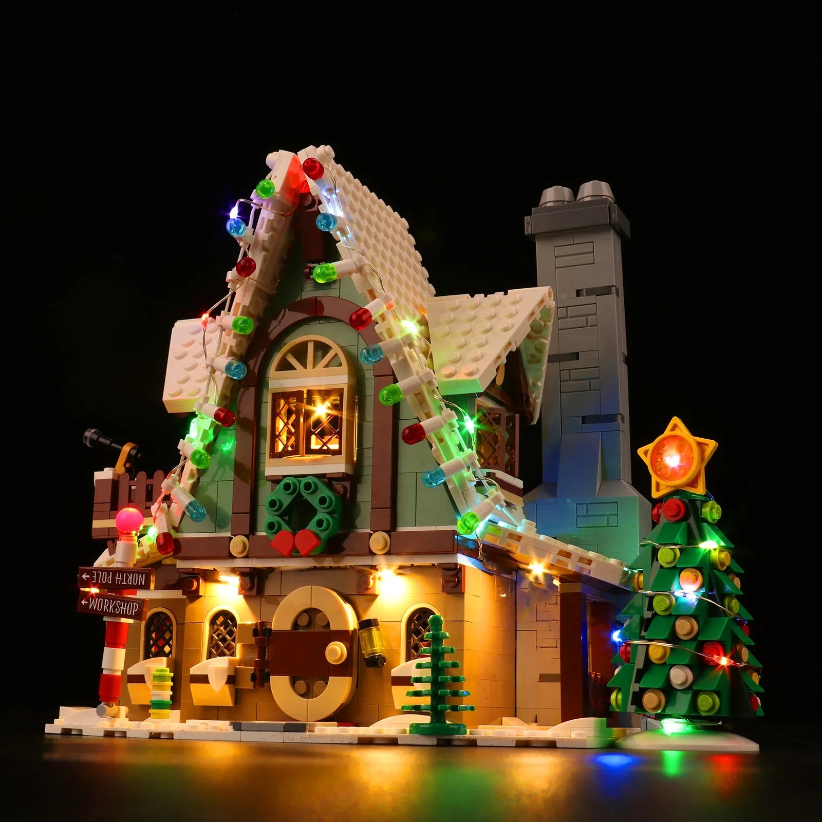 Light Kit for LEGO® Icons Elf Club House #10275 Musical Version