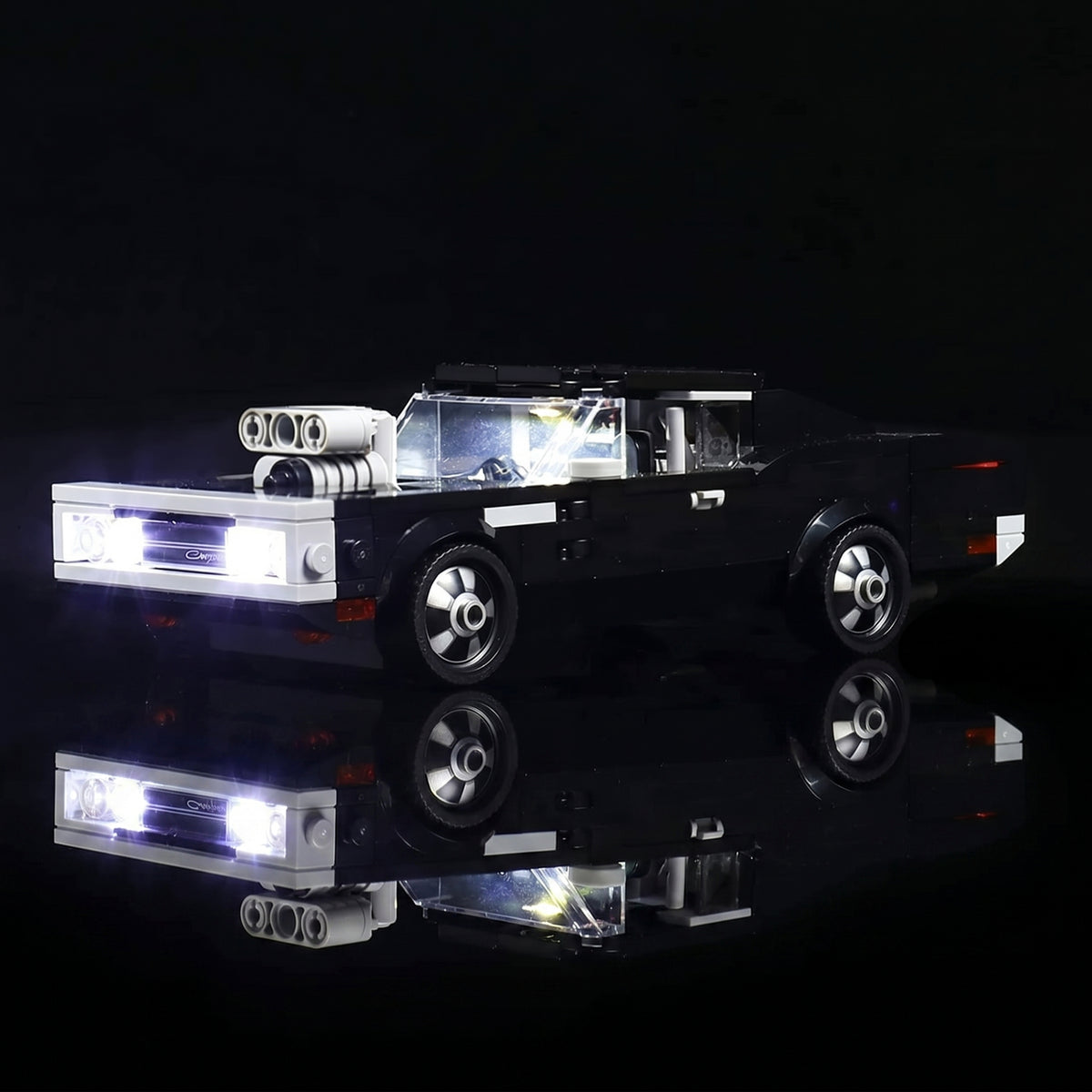 LED light kit for LEGO® Fast & Furious 1970 Dodge Charger R/T #76912 | Bright My Bricks