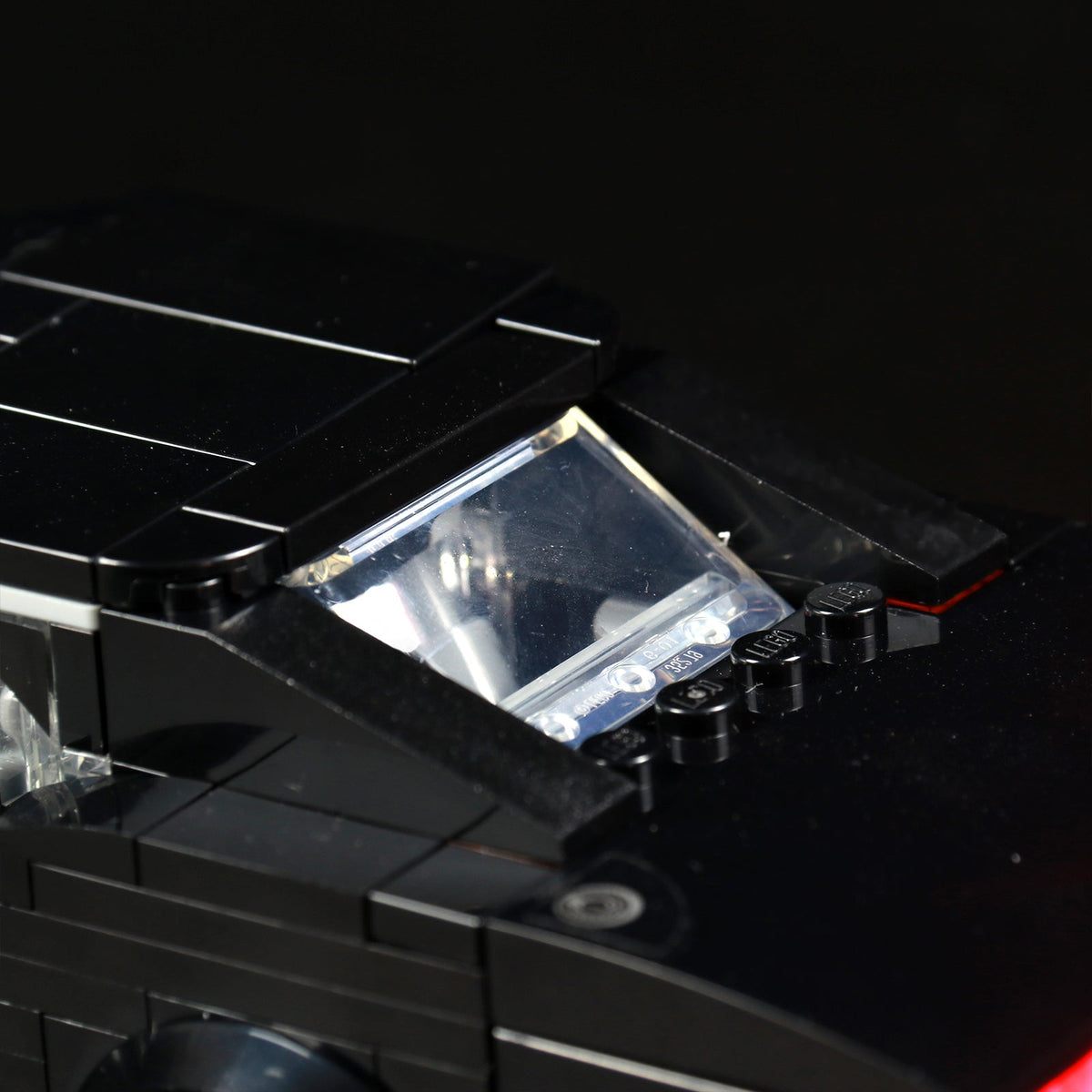 LEGO® Fast & Furious 1970 Dodge Charger R/T #76912 — front view fully lit (LED light kit)