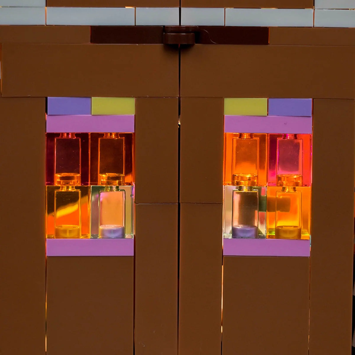 night-mode display glow: Bright My Bricks display light kit for LEGO® Festive Gingerbread House #40809