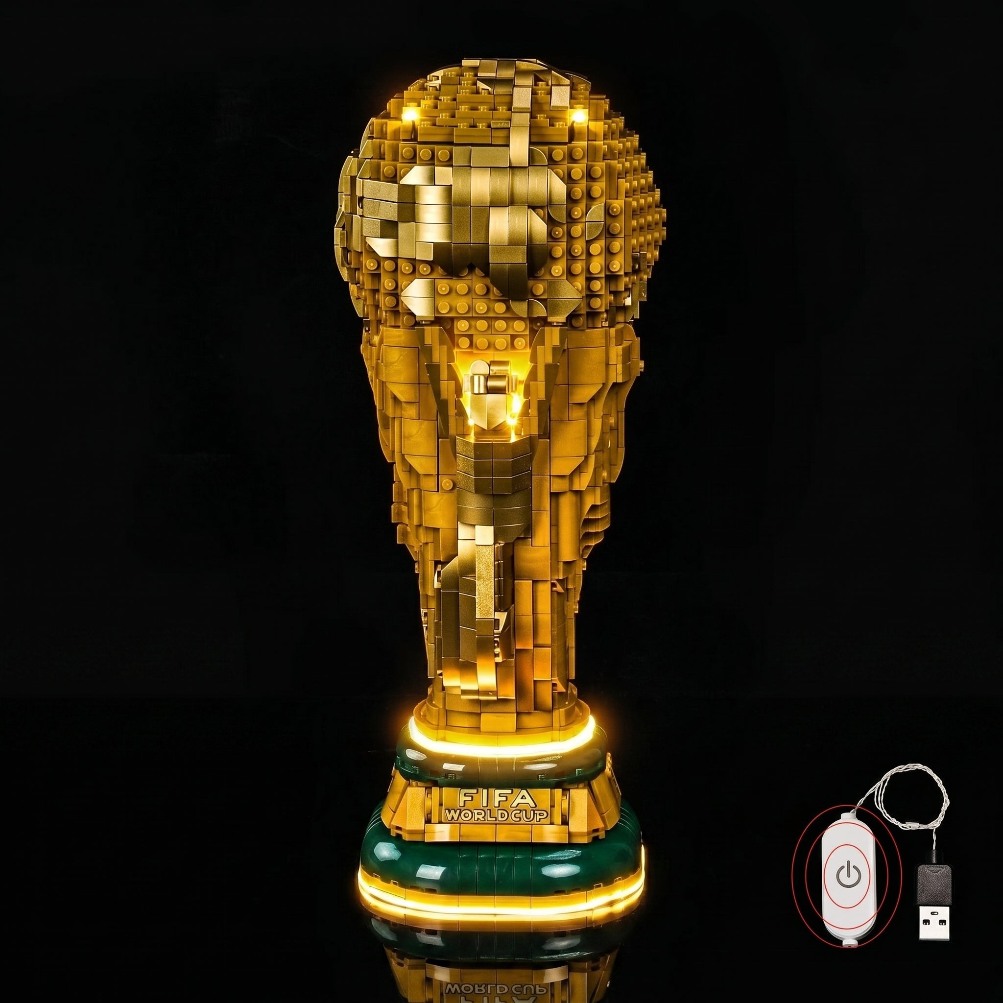 LED light kit for LEGO® FIFA World Cup Official Trophy #43020 | Bright My Bricks