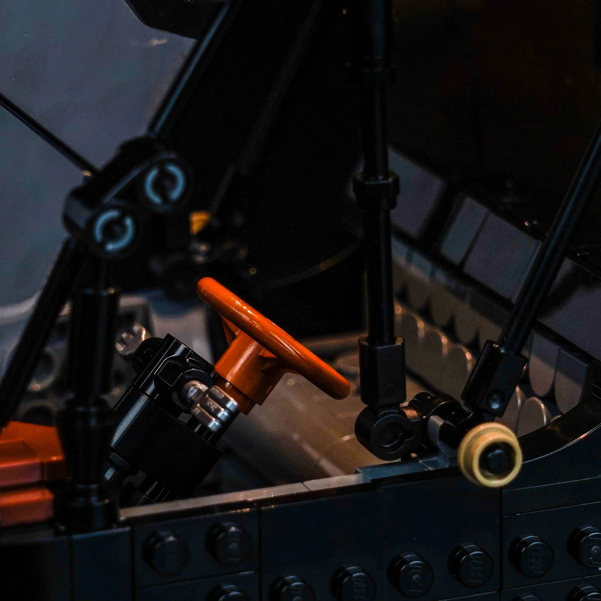 LEGO® Ford Model T #11376 installed and glowing, with the light kit