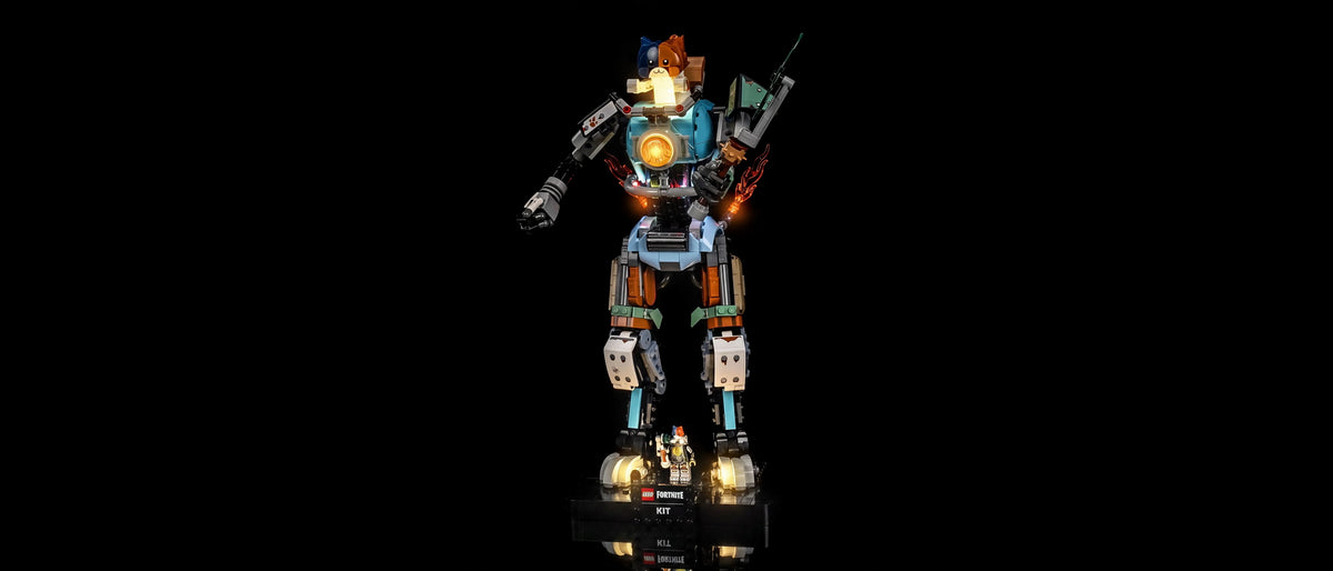 Light Kit for LEGO® Fortnite KIT #77081 — lit with the LED light kit