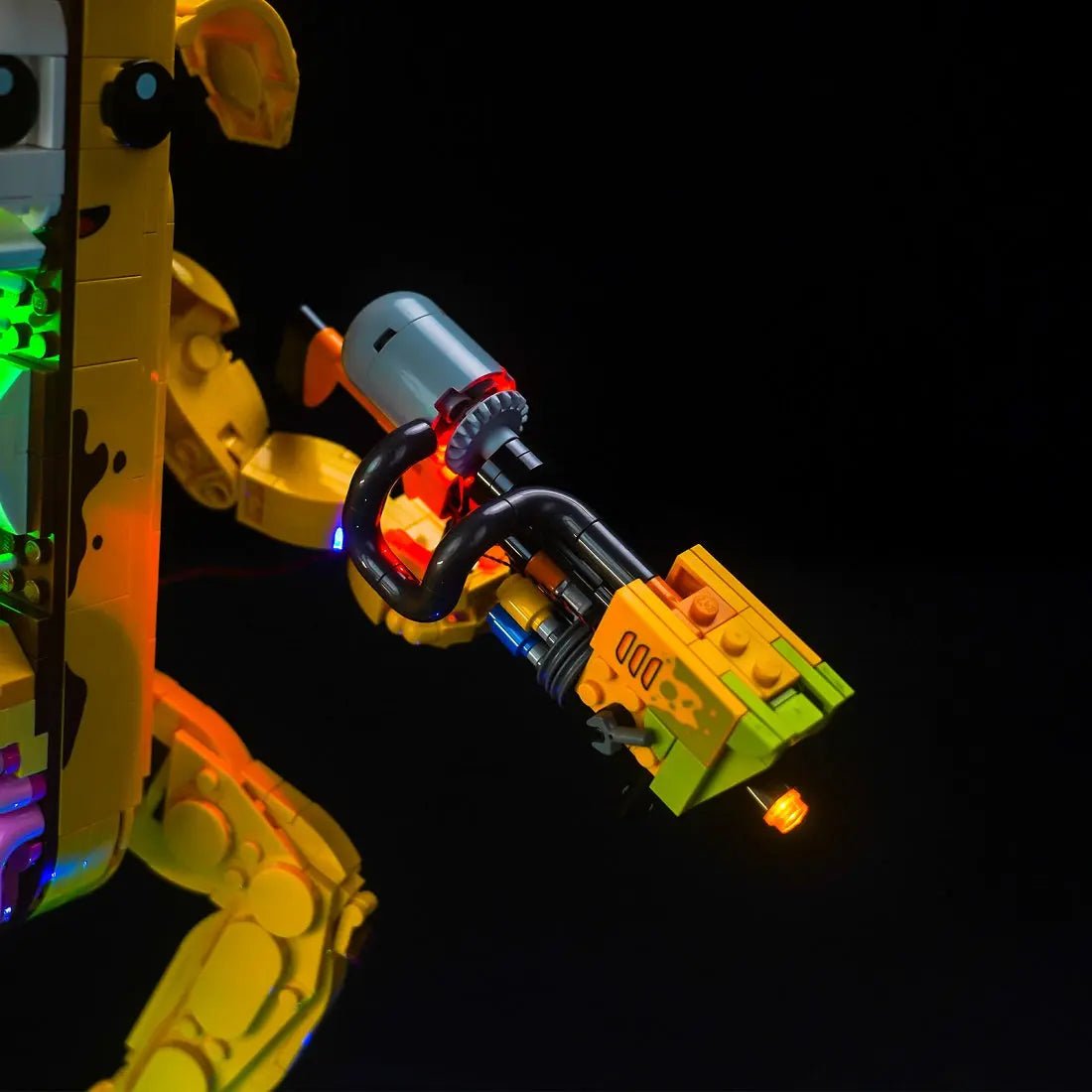 Bright My Bricks USB-powered LED light kit for LEGO® Fortnite Peely Bone #77072 — night-mode display glow