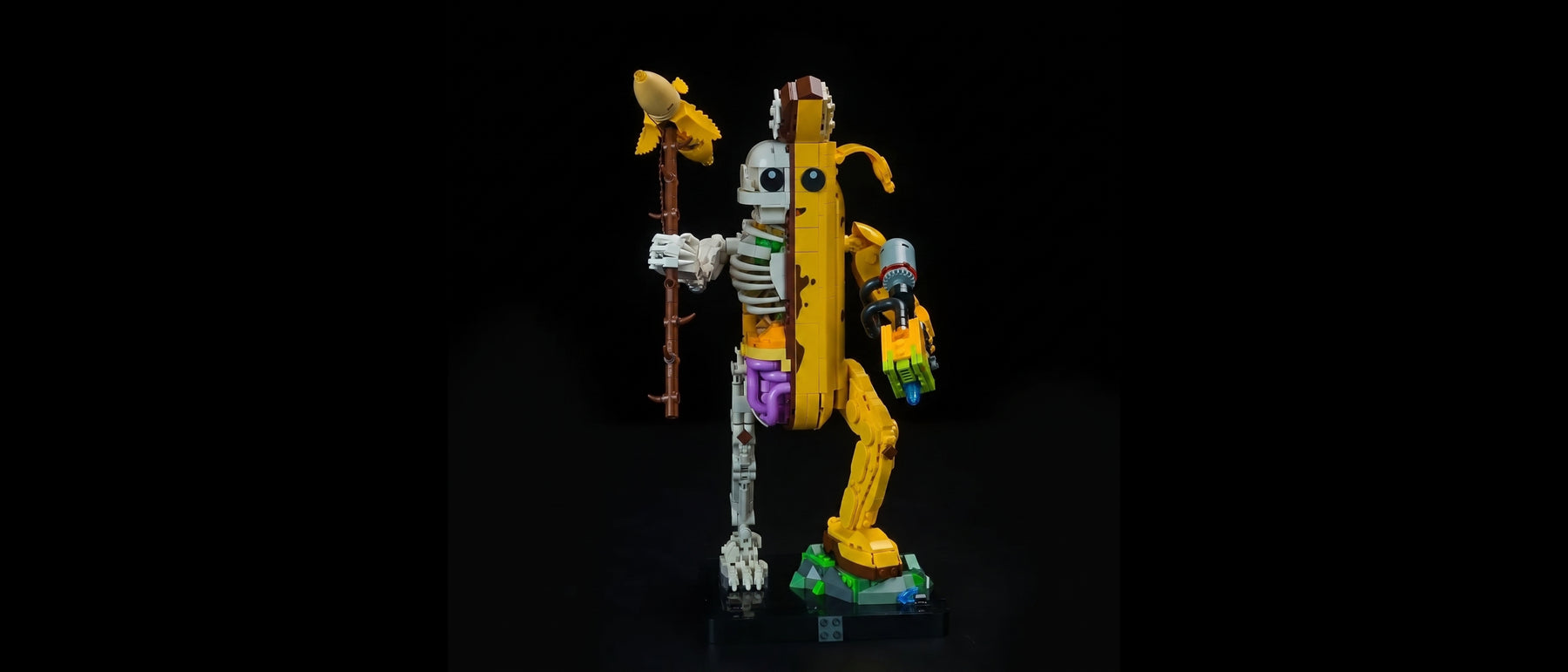 LED-Beleuchtungsset für LEGO® Knochen-Schali #77072 — standard build, without the LED light kit
