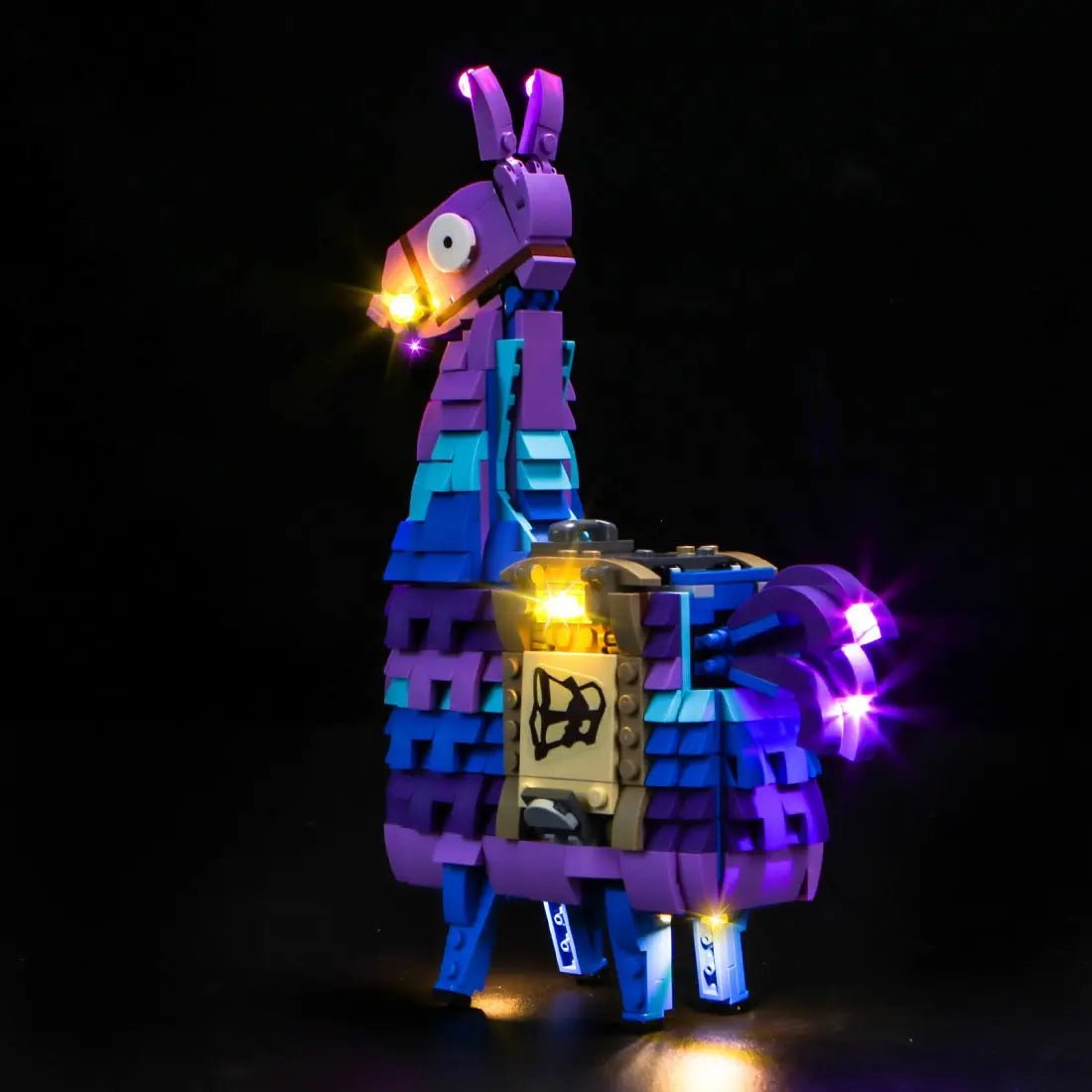 LEGO Fortnite Supply Llama #77071 LED lighting detail