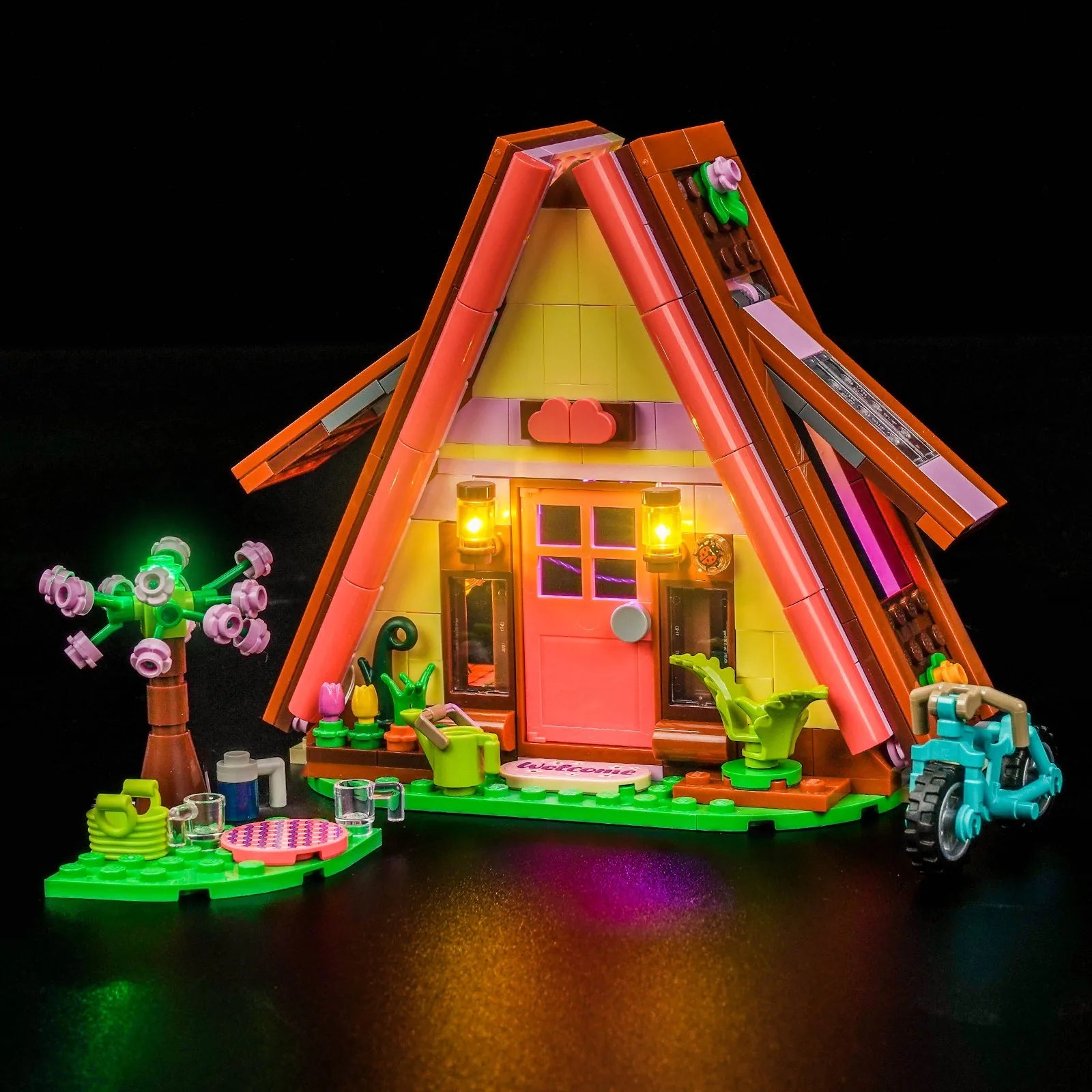 Bright My Bricks LED kit for LEGO Friends Nature Glamping Cabin #42682