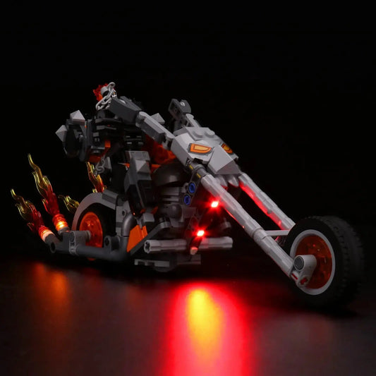 LED light kit for LEGO® Ghost Rider Mech & Bike #76245 | Bright My Bricks