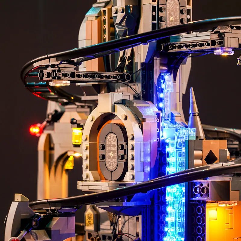 light kit for LEGO® Gringotts Wizarding Bank #76417, lighting effect on the build