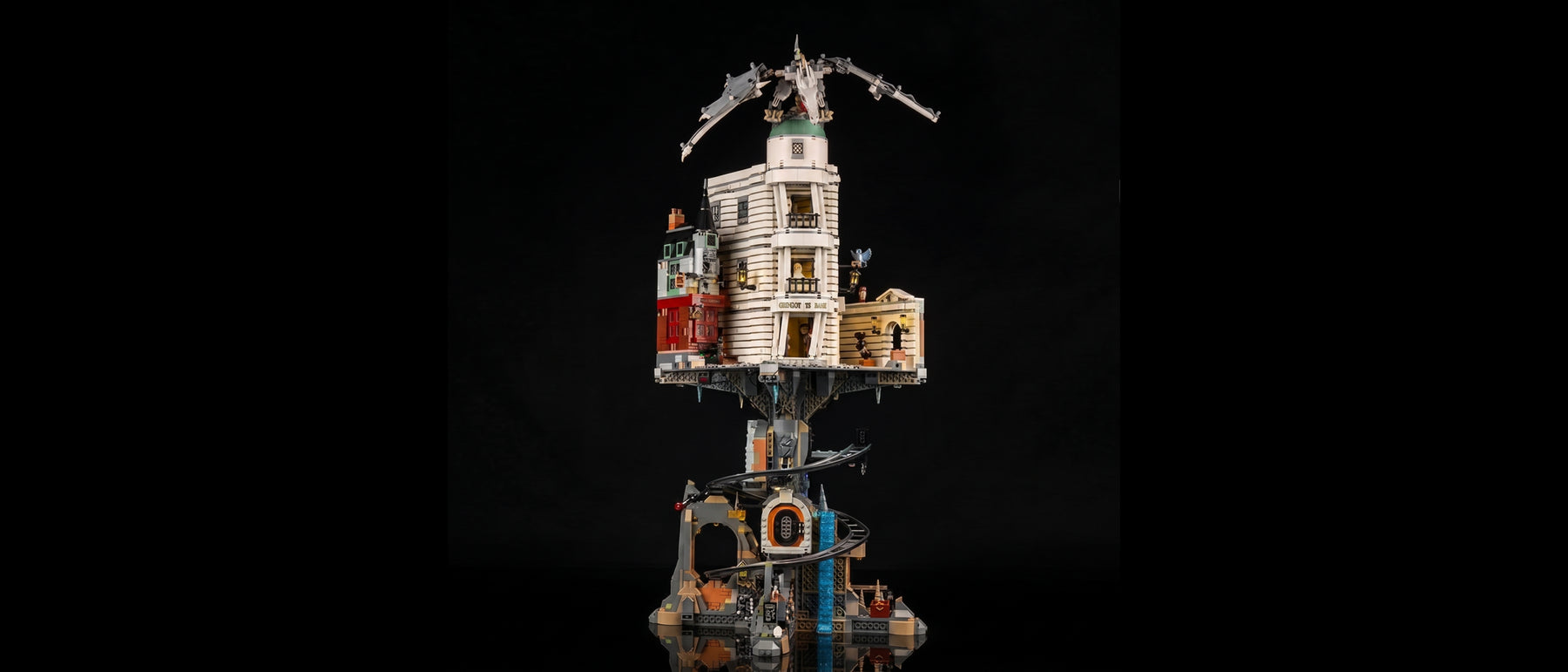 Kit LED pour LEGO® La banque des sorciers Gringotts™ – Édition Collector #76417 — standard build, without the LED light kit