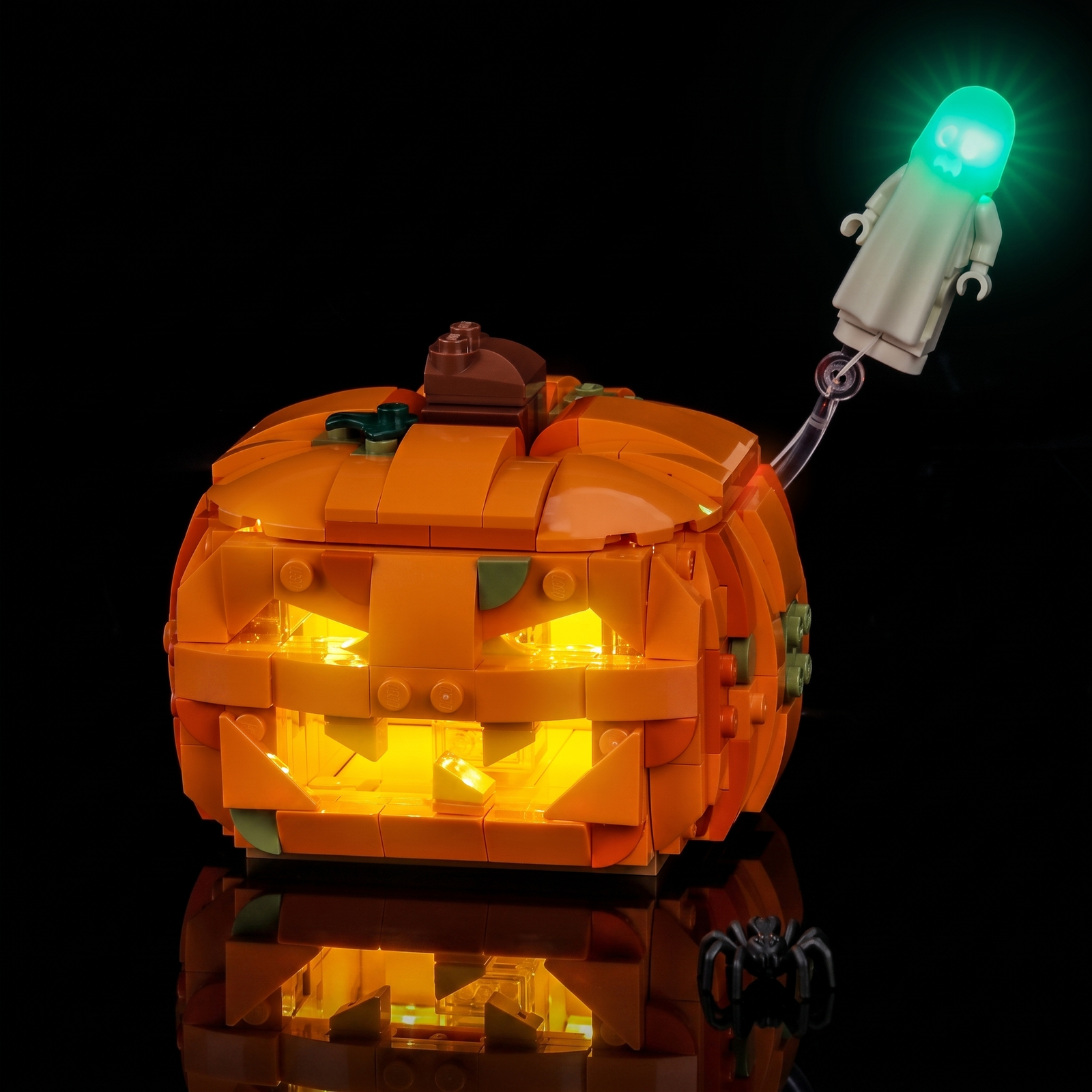 LED-Beleuchtungsset für LEGO® Halloweenkürbis-Laterne #40872
