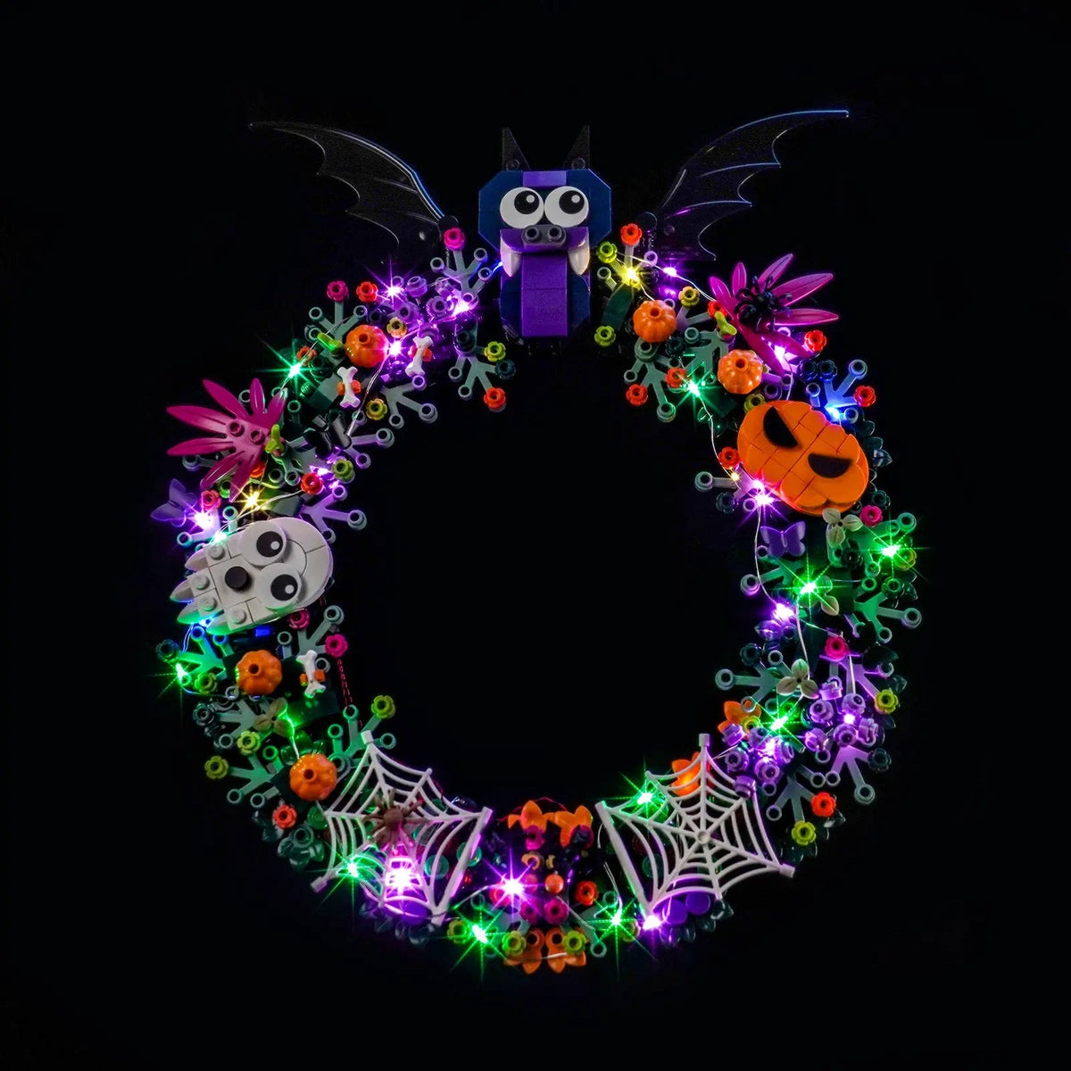 LED light kit for LEGO® Halloween Wreath #40825 | Bright My Bricks
