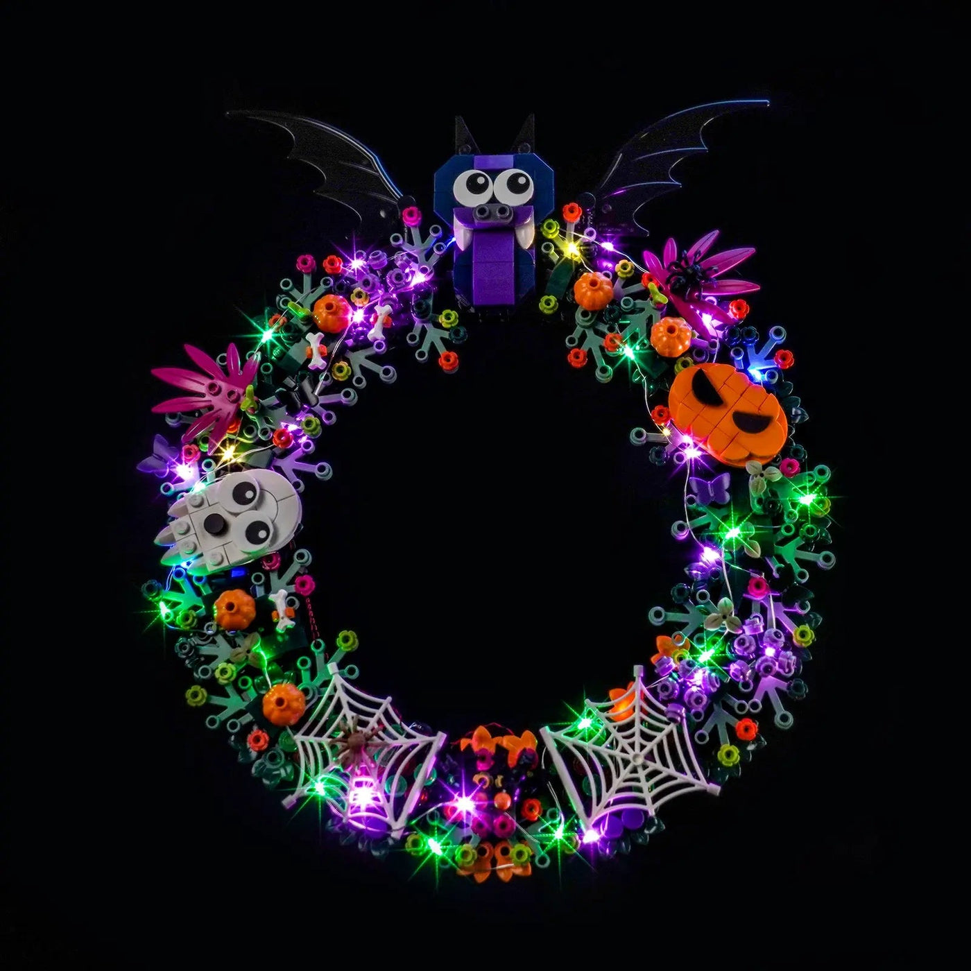 LED light kit for LEGO® Halloween Wreath #40825 | Bright My Bricks