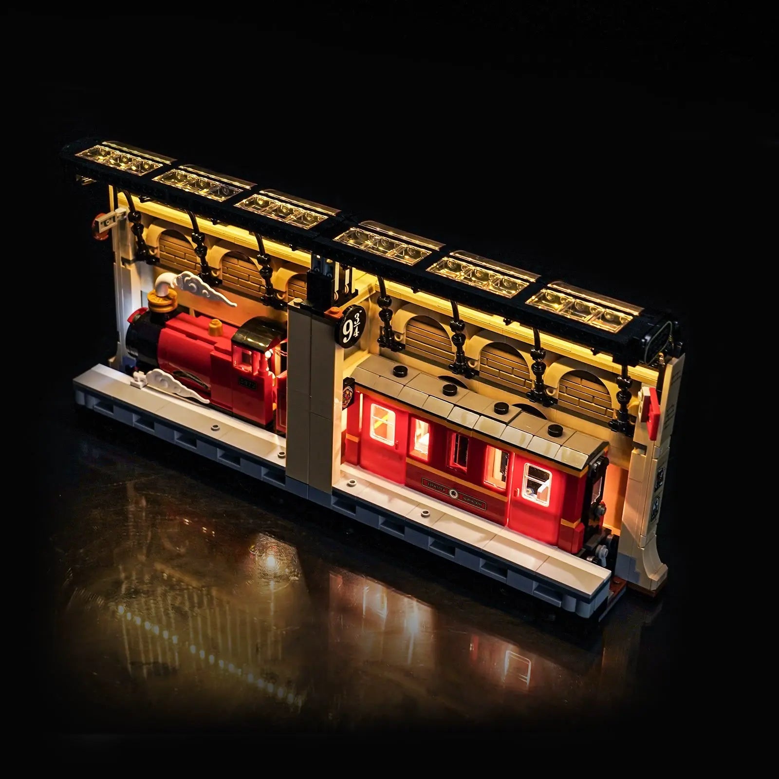 USB-powered LED light kit for LEGO® Harry Potter Book Nook: Hogwarts Express #76450, night-mode display glow