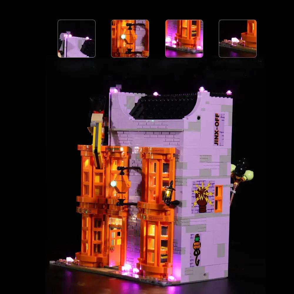 Light Kit LEGO Harry Potter Diagon Alley #75978 display view