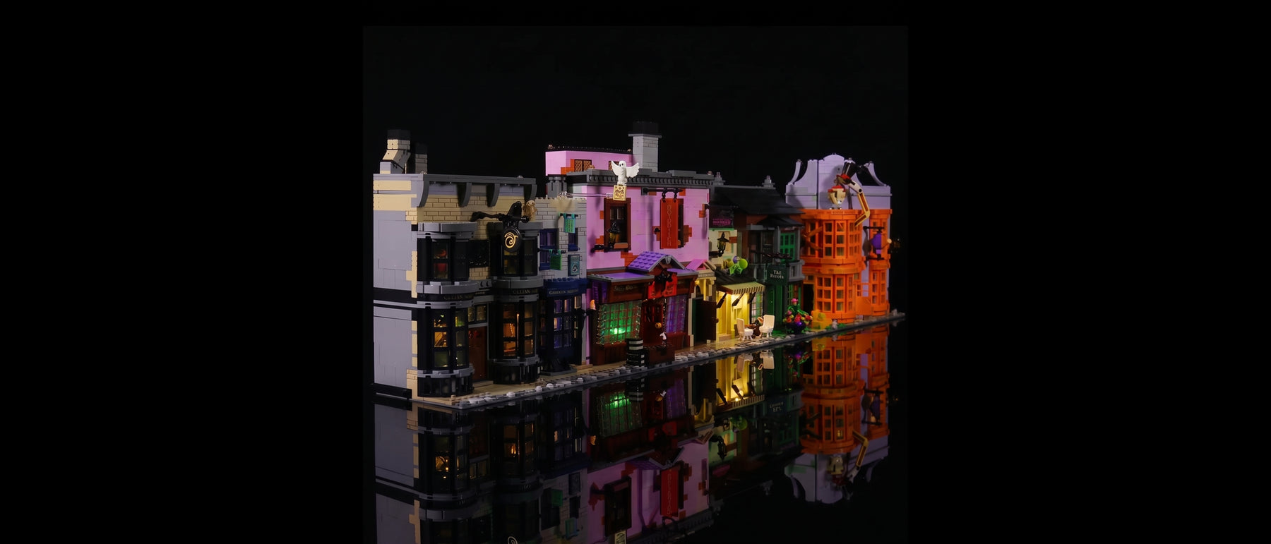 LED-Beleuchtungsset für LEGO® Winkelgasse #75978 — standard build, without the LED light kit