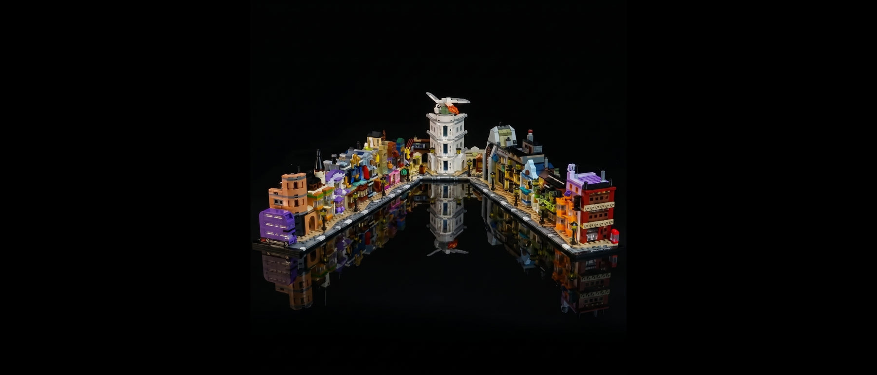 LED-Beleuchtungsset für LEGO® Die Zauberläden der Winkelgasse™ #76444 — standard build, without the LED light kit
