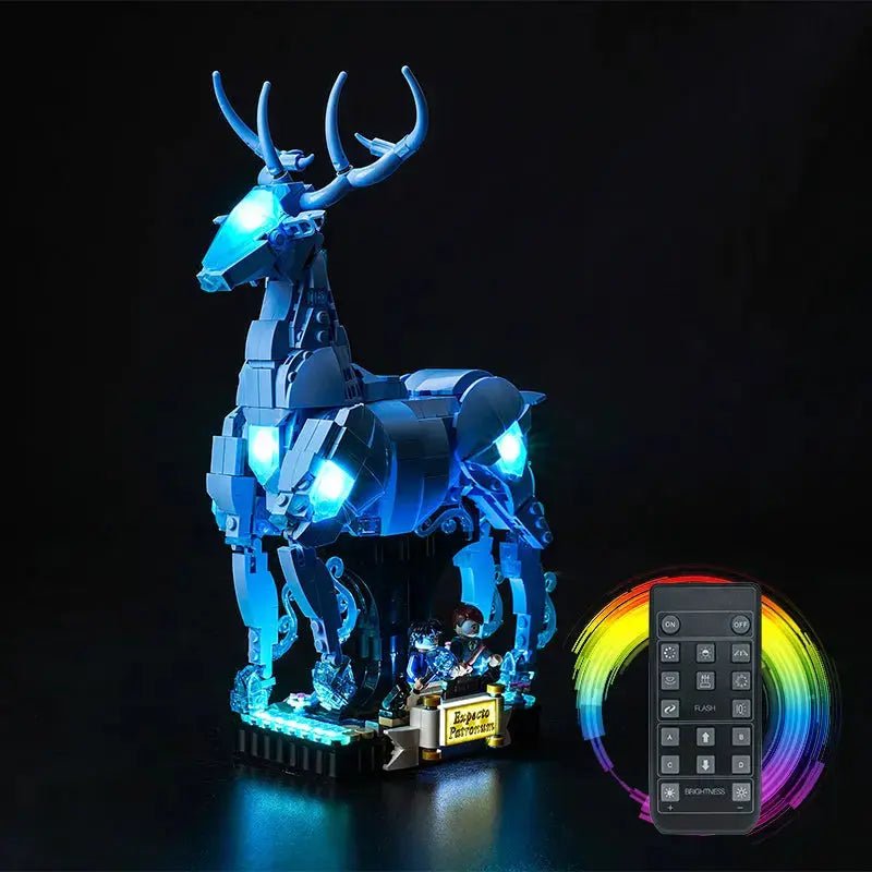LEGO Harry Potter Expecto Patronum #76414 with LED lights installed