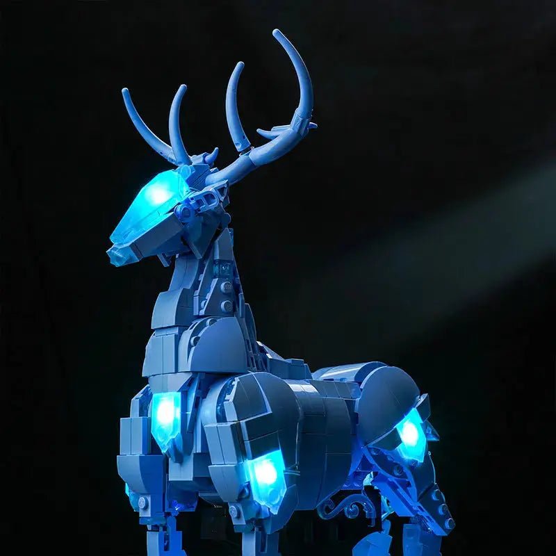 LED lighting kit for LEGO® Harry Potter Expecto Patronum #76414, installed and glowing