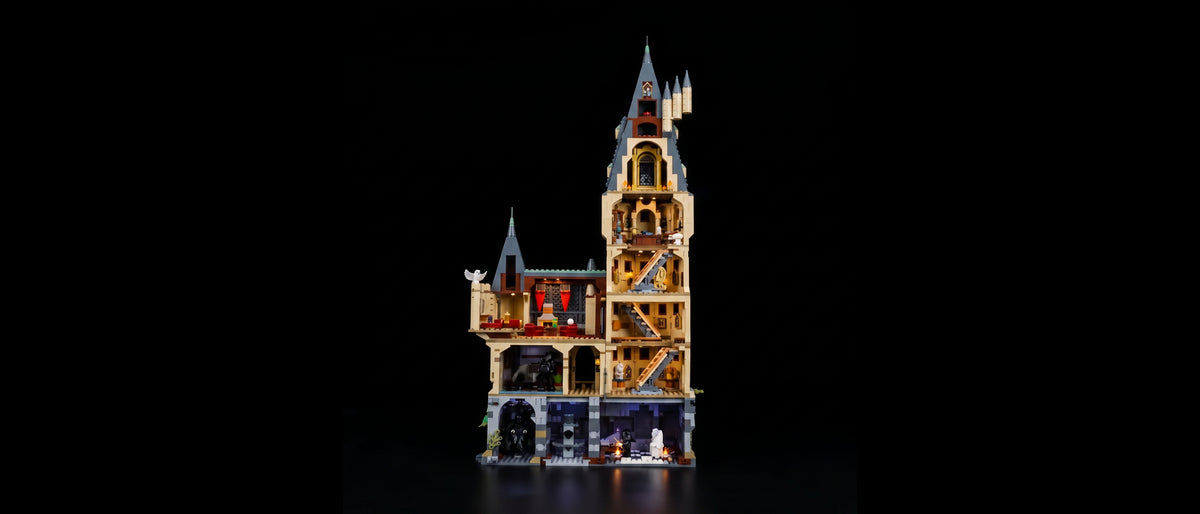 LED-Beleuchtungsset für LEGO® Schloss Hogwarts™: Der Hauptturm #76454 — standard build, without the LED light kit