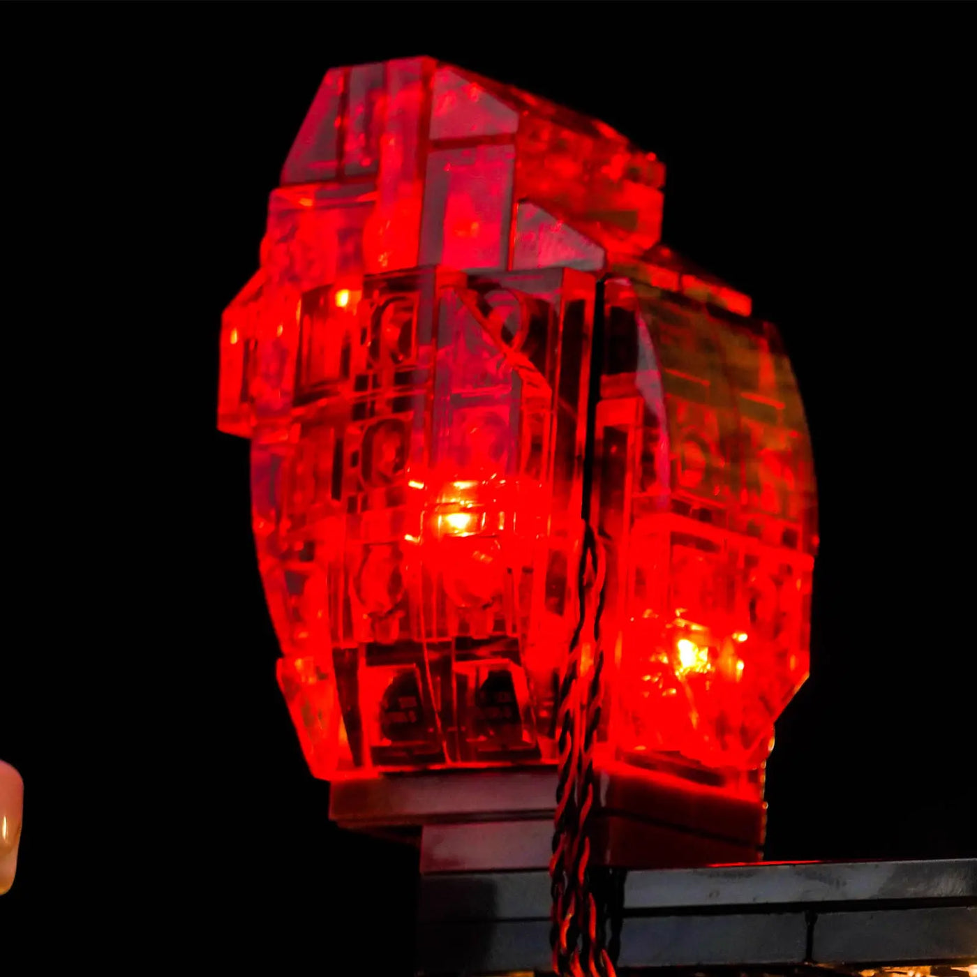 Bright My Bricks LED lights for LEGO® Harry Potter Sorcerer's Stone #76466 — installed and glowing