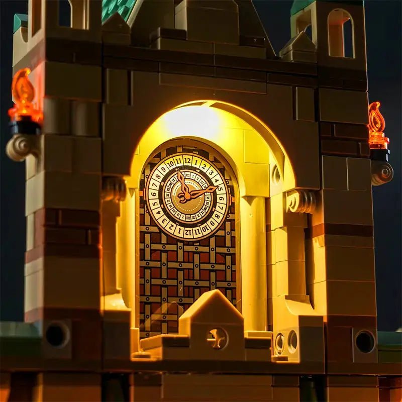 display lighting in a dark room: Bright My Bricks premium LED light kit for LEGO® Harry Potter The Battle of Hogwarts #76415