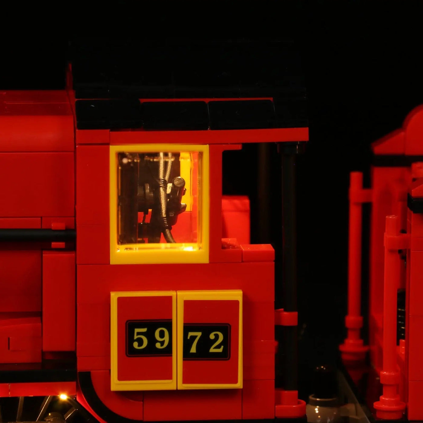 LEGO® Hogwarts Express #76405 — illuminated at night (LED lighting kit)